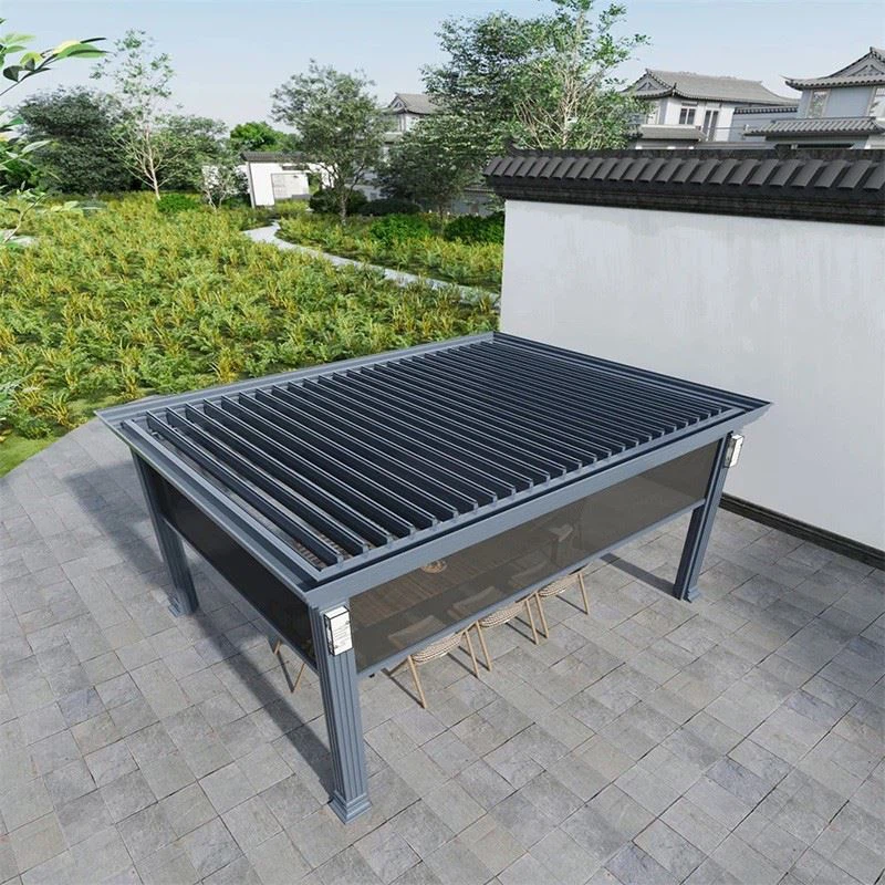 Louvered Pergola With Sides high quality